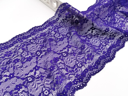Эластичное кружево, 21 см, ярко-фиолетовое, (Арт: EK-2145), м