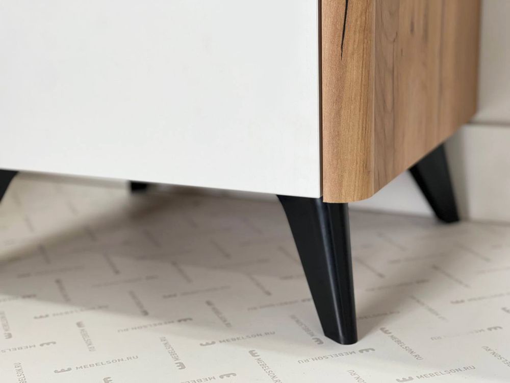 Тумба прикроватная Адам (Дуб крафт золотой/Белое дерево)