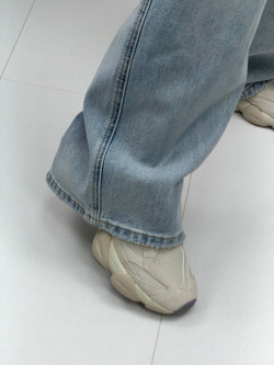 Брюки джинсовые женские арт. 8732 цвет "голубой"