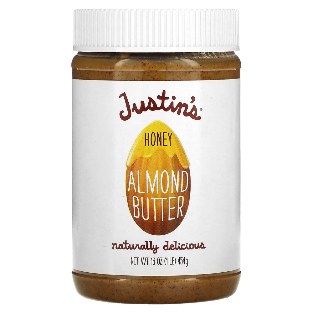 Justin's Nut Butter, Миндальная паста с медом, 454 г (16 унций)
