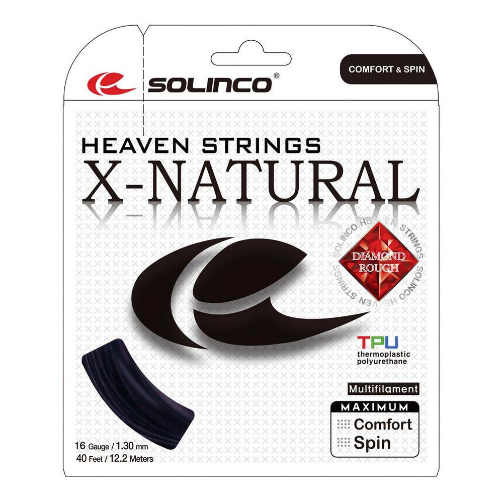 Струны теннисные Solinco X-Natural String Set 12,2m - Black