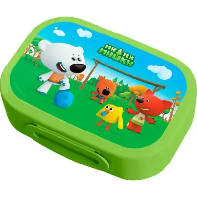 ЛАНЧ-БОКС С ДЕКОРОМ МИ-МИ-МИШКИ, 0,98Л (Зеленый)