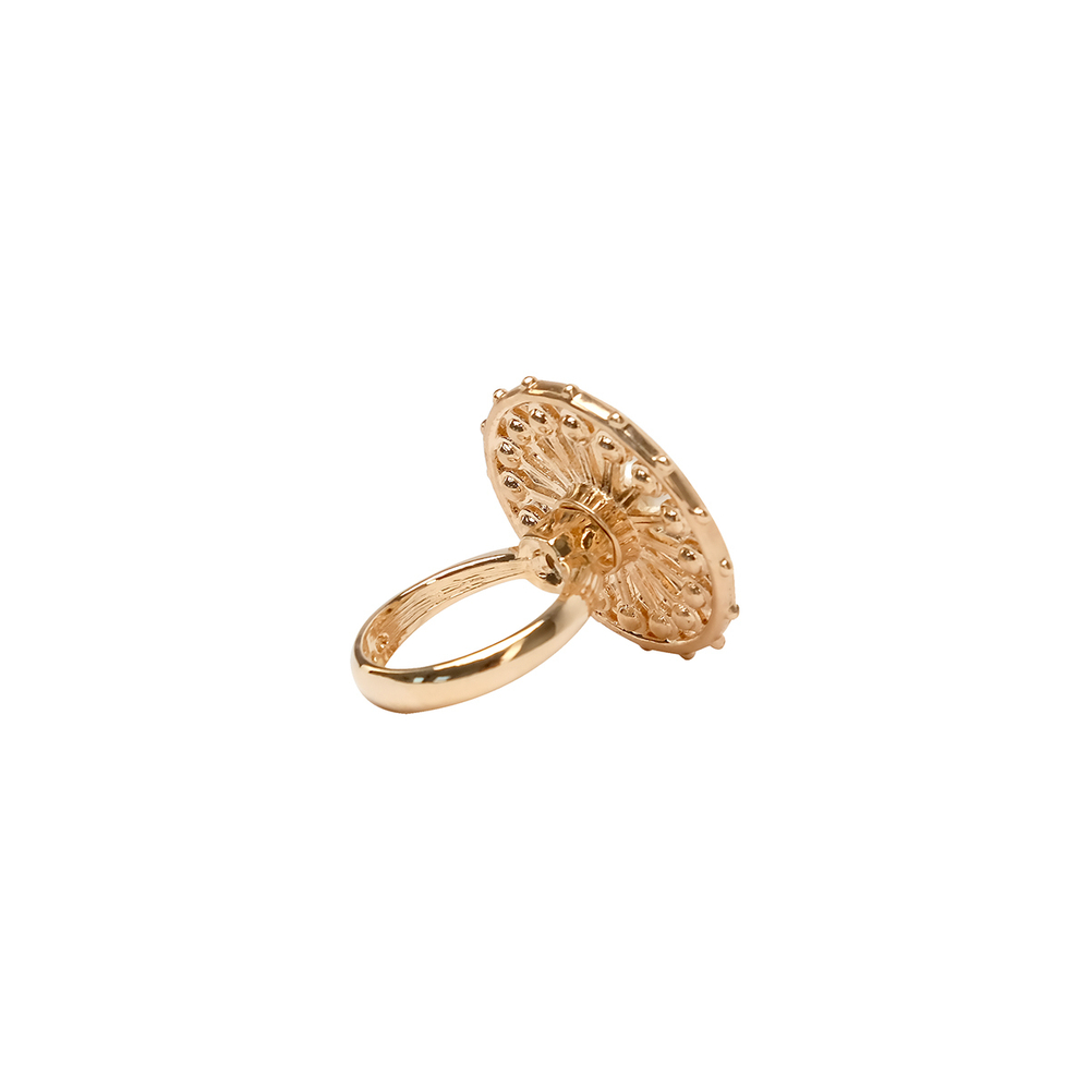 "Торнила" кольцо в золотом покрытии из коллекции "Ротор" от Jenavi