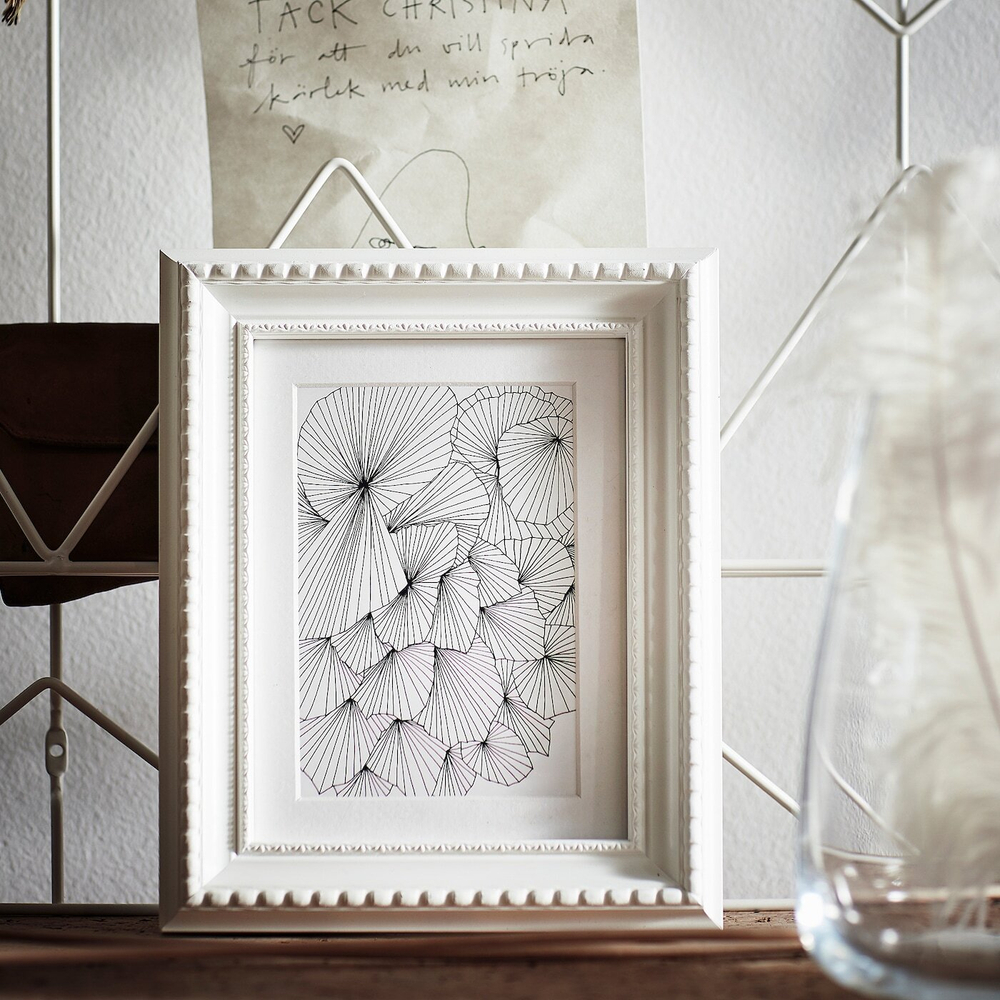 IKEA HIMMELSBY  (ИКЕА ХИММЕЛСБЙ)  -  Рамка, белая, 13x18 см