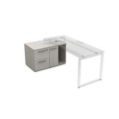 9Т.010 Тумба с двумя ящиками и дверкой (1000*600*620)