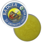 Badger, Органическая ароматическая мазь с эвкалиптом и мятой, .75 унций (21 г)