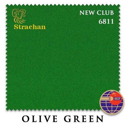 Сукно Strachan Snooker 6811 New Club 196см Olive Green