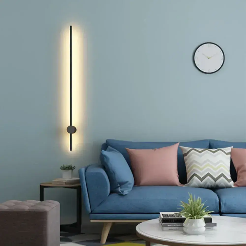 Светильник настенный светодиодный линейный 20 Вт, 4000 К, 100 см, черный