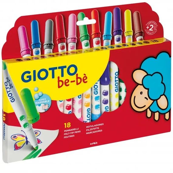 Flomaster \ Фломастер \Box 18 gıotto bebe&#39; super fıbre pens