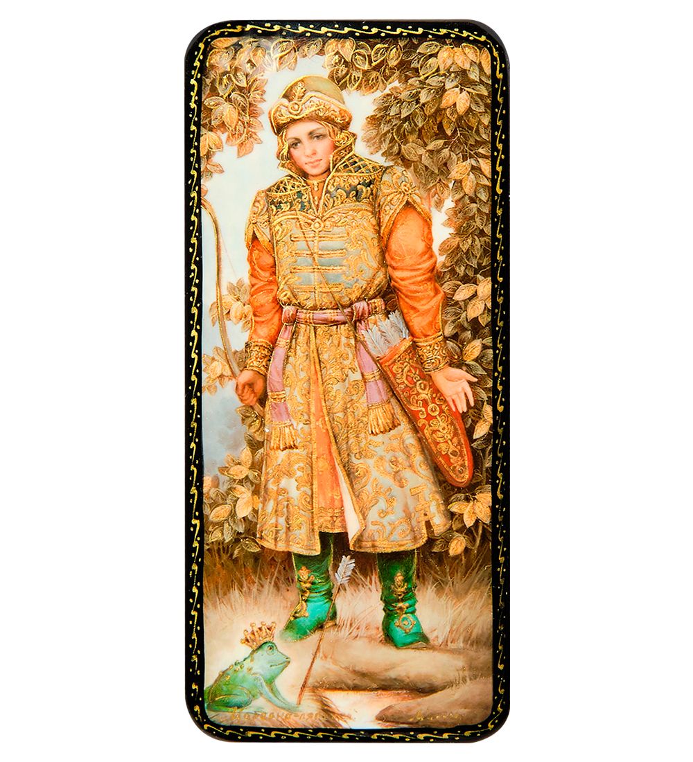 ШК-19/25-B Шкатулка в технике декупаж «Царевна лягушка» (10х8х3,5)