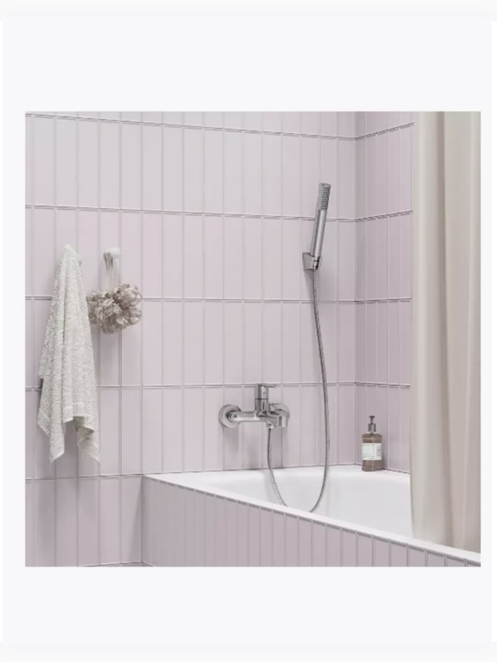 Лейка для душа AGU1FBNi18 1 режим цвет сатин