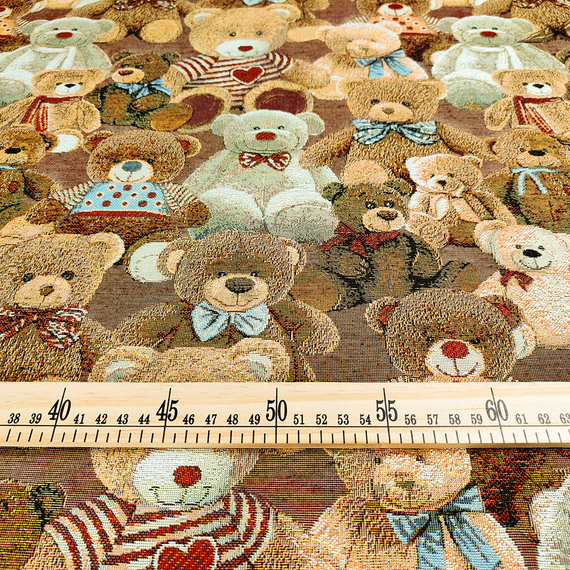 Гобелен &quot;Тедди-Песочный&quot; | ш.160 см | 350 г/м² | полиэстер 51%/хлопок 49%