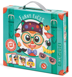 Детская головоломка "Магия магнитов", пазл "Смешное лицо"