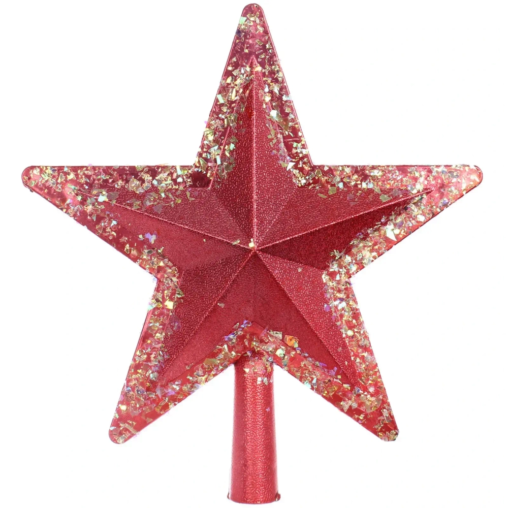 Звезда на елку «Волшебное сияние» 22*27 см, Красный