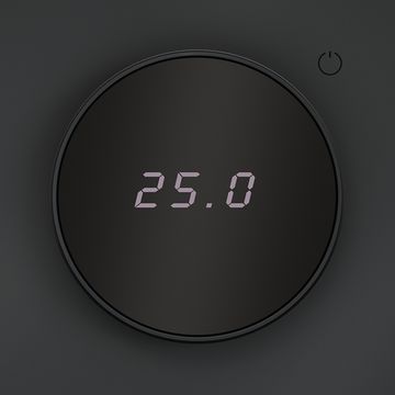 Терморегулятор электронный VOLTUM S70 с индикацией и датчиком, для теплого пола, (графит)