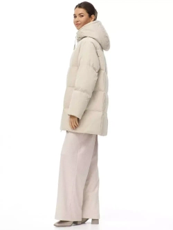 Пуховик с капюшоном зимний, белая, SilverFox