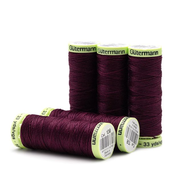 Нитки отделочные Gutermann Top Stitch 30 (30 метров), 5 кат. | 108 слива