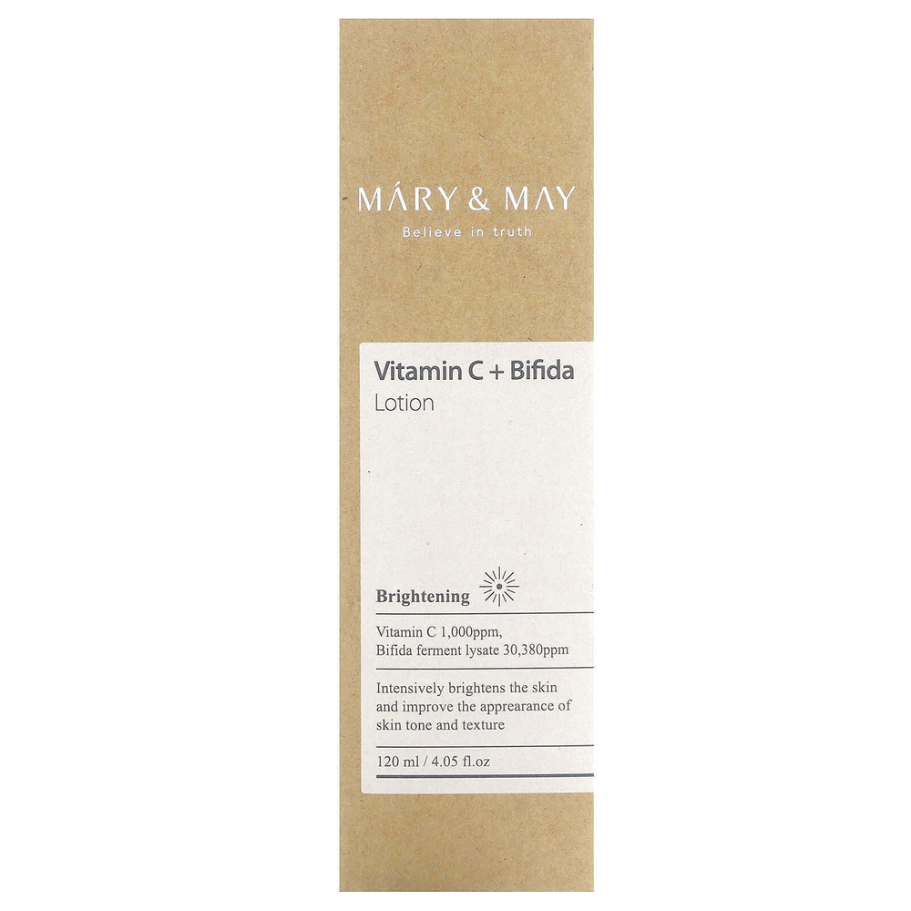 Mary & May, Витамин C + бифида, лосьон, 120 мл (4,05 жидк. унц.)