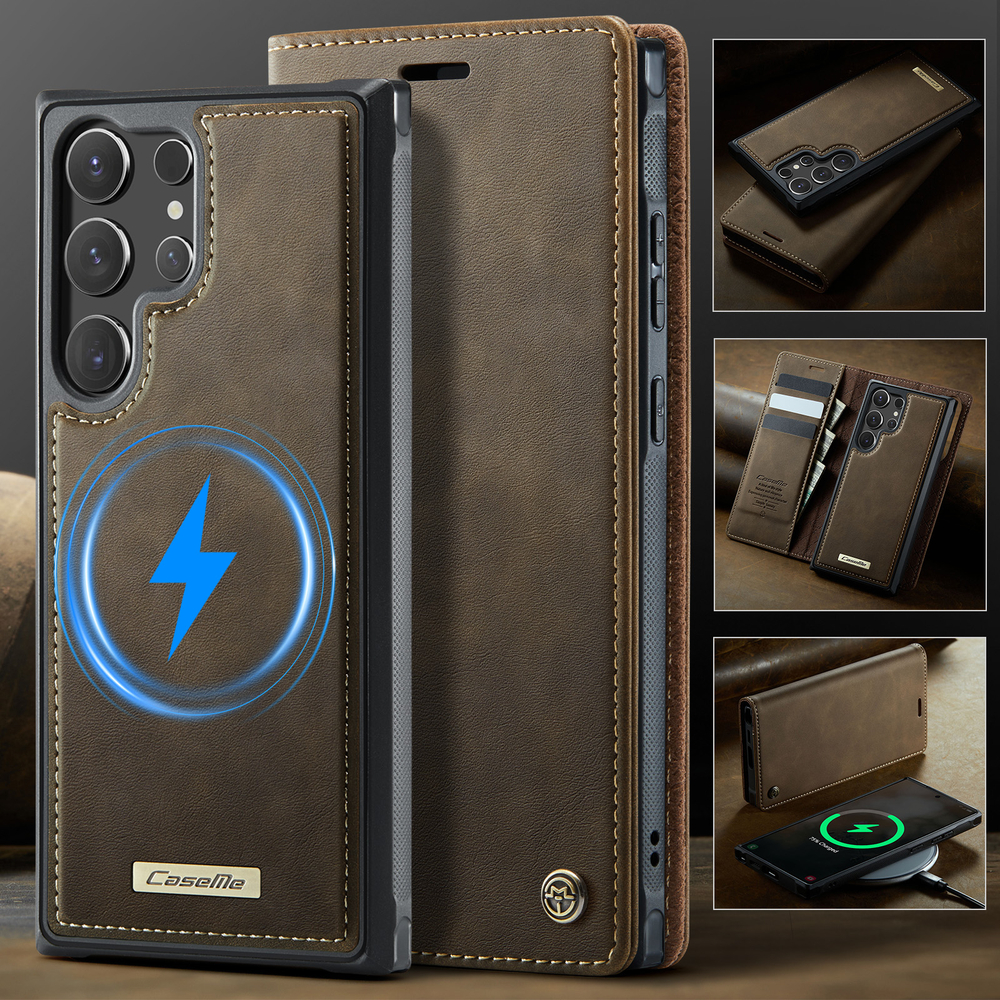 Чехол-кошелек CaseMe 2 in 1 MagSafe Samsung Galaxy S25 Ultra