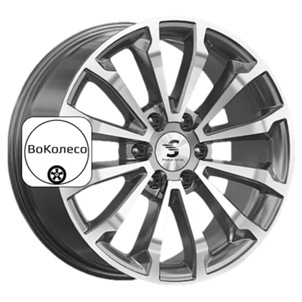 8,5x20/6x139,7 ET33 D67,1 КР006 (Pajero Sport) Diamond Gloss Graphite Premium Series