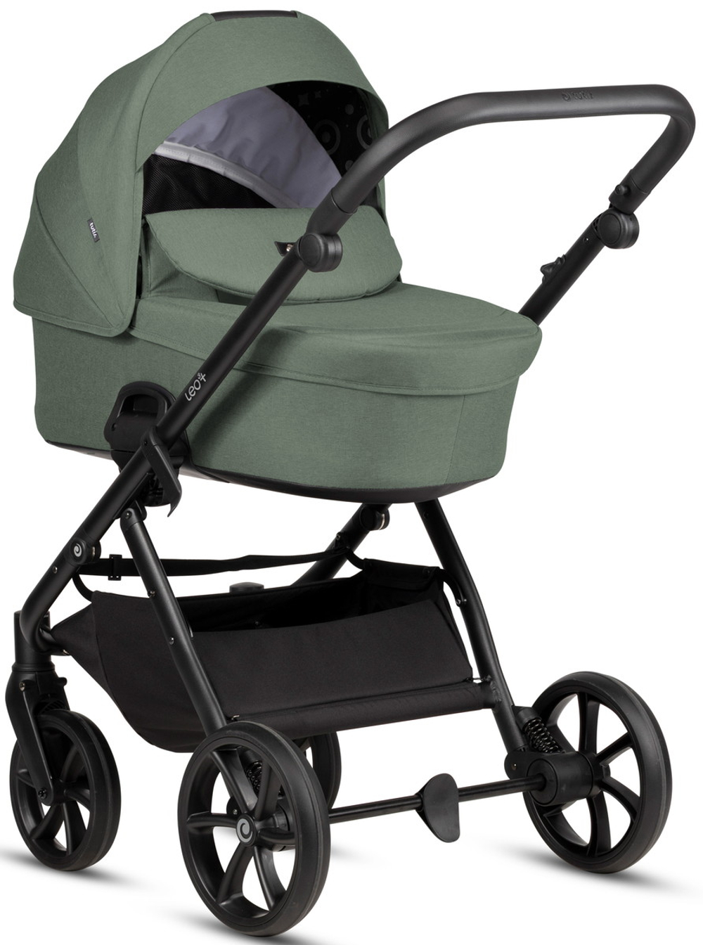 Детская коляска Tutis Leo 3 Plus 3 в 1 с автокреслом Elo Lux EduSky Black 15822039 Sage