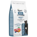 Сухой корм для собак крупных пород Брит BRIT CARE Dog Adult Large Chondroprotectors с индейкой и уткой 12кг