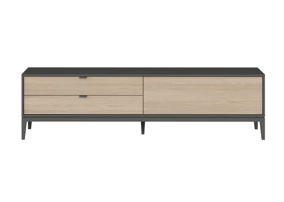 Тумба Fjord 1 дверь 2 ящика (темно-серый)