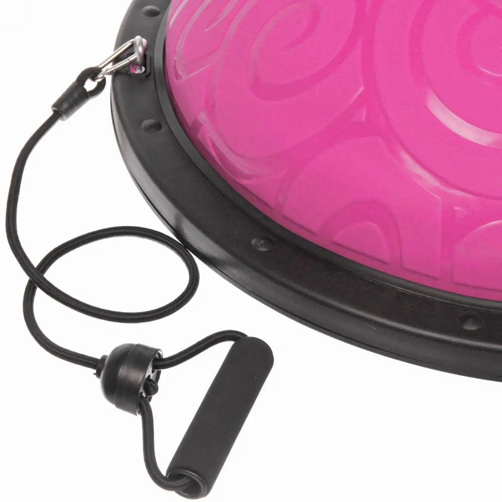 Балансировочная платформа «Classic» 59 х18 см (в комплекте насос и 2 эспандера трубчатых), розовый