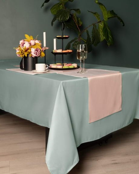 Скатерть круглая 160 Sofi De MarkO Серенити оливковая