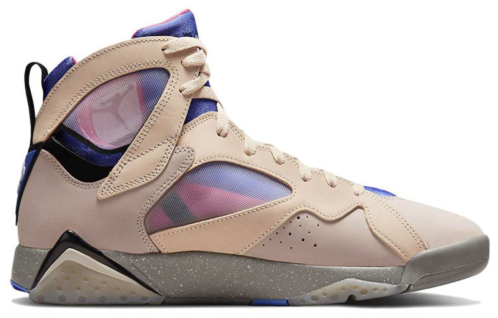 Jordan Air Jordan 7 retro se "sapphire" leather mesh sapphire shock absorption lightweight wear-resistant non-slip high-top retro basketball shoes for men and women the same beige