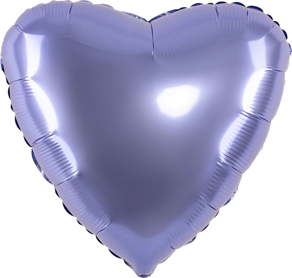Шар (19''/48 см) Сердце, Деним, Бохо, 1 шт.