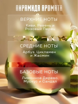 Отдушка Prof-Royal ROMY, для свечей, мыла, диффузоров, арбуз, киви, жасмин, 5мл