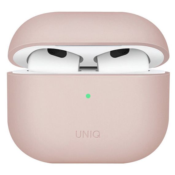 Чехол Uniq Lino Liquid silicone (AIRPODS(2021)-LINOPNK) для AirPods 3, розовый