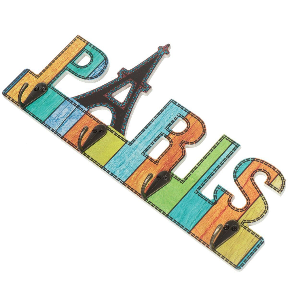 Крючок на планке 4 крюч, 29.5х13.5 см, Париж, Y3-737