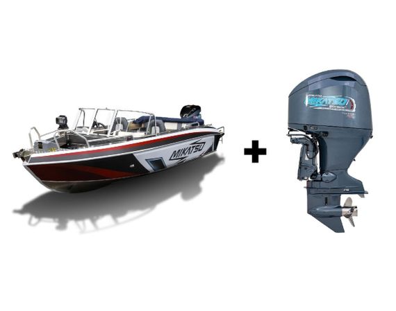 Комплект Алюминиевая лодка (катер) Mikatsu (Микатсу) 590 (Z99) Standard + мотор Mikatsu MF115FEL-T EFI