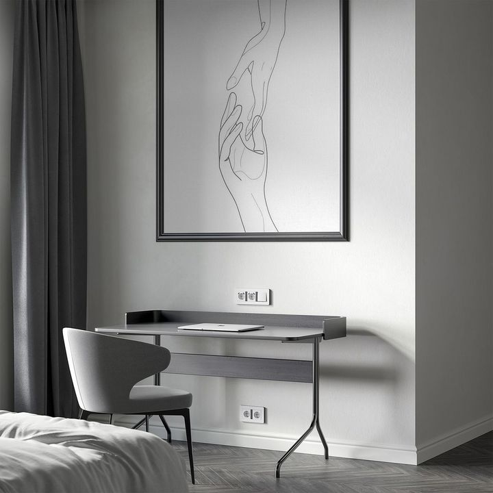 Рамка Werkel Split на 3 поста белый/черный W0033068 4690389208232