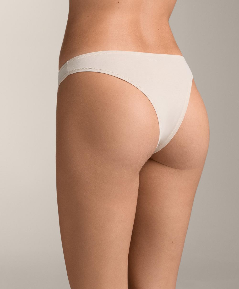 OYSHO Набор из 5 пар трусов-бразильяно из хлопковой смеси, черный