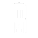 Светодиодная лампа JCD 5W 220V 4200К G9 BLG909