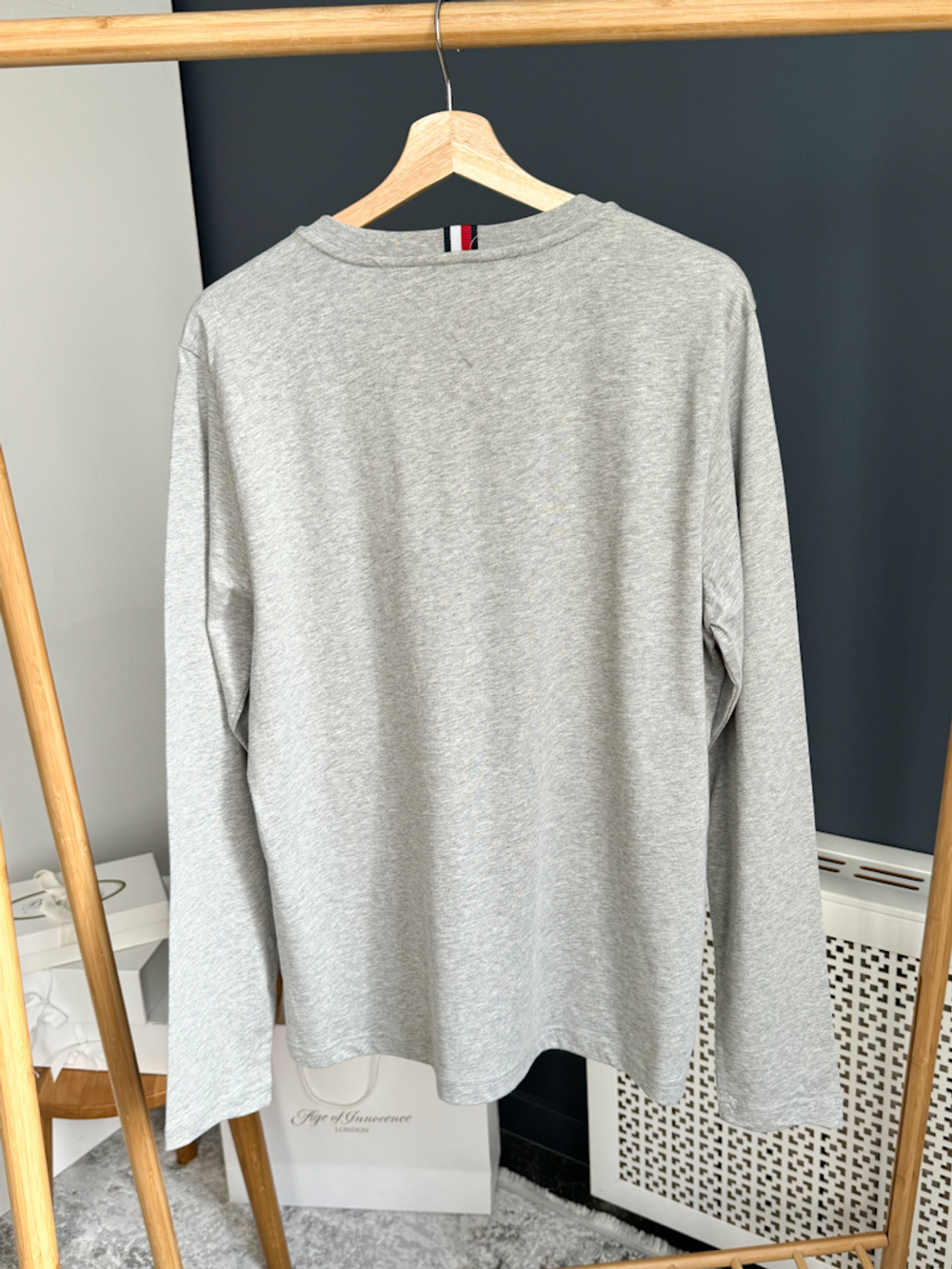 Хлопковый лонгслив Tommy Hilfiger, L