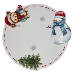 GAEM Тарелка "Веселый Новый год", L21 W21 H2 см