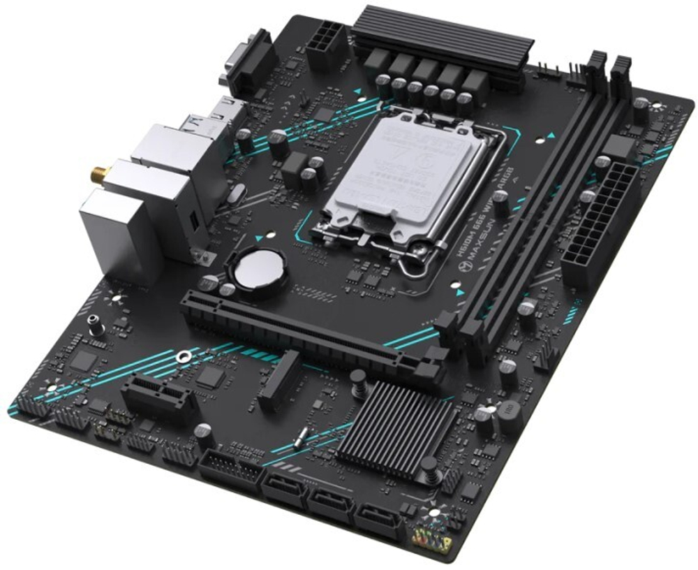 Материнская плата mATX MAXSUN MS-H610M 666 WIFI6 ARGB