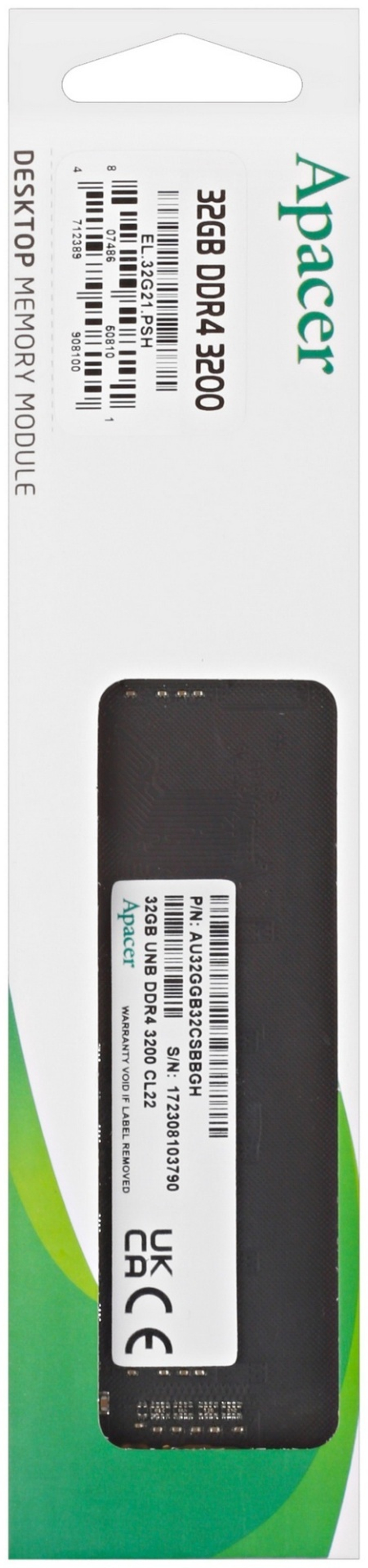 Оперативная память Apacer EL.32G21.PSH 32 Гб
