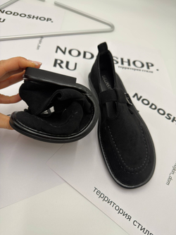 Туфли женские экокожа арт. 449-1 цвет "чёрный"