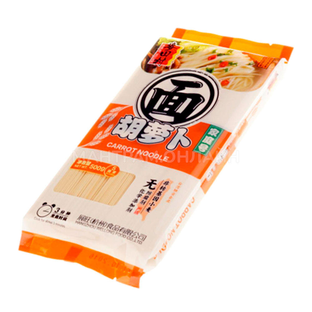 СТОП-ЦЕНА Лапша морковная Wheat Village Carrot Noodle 500 г