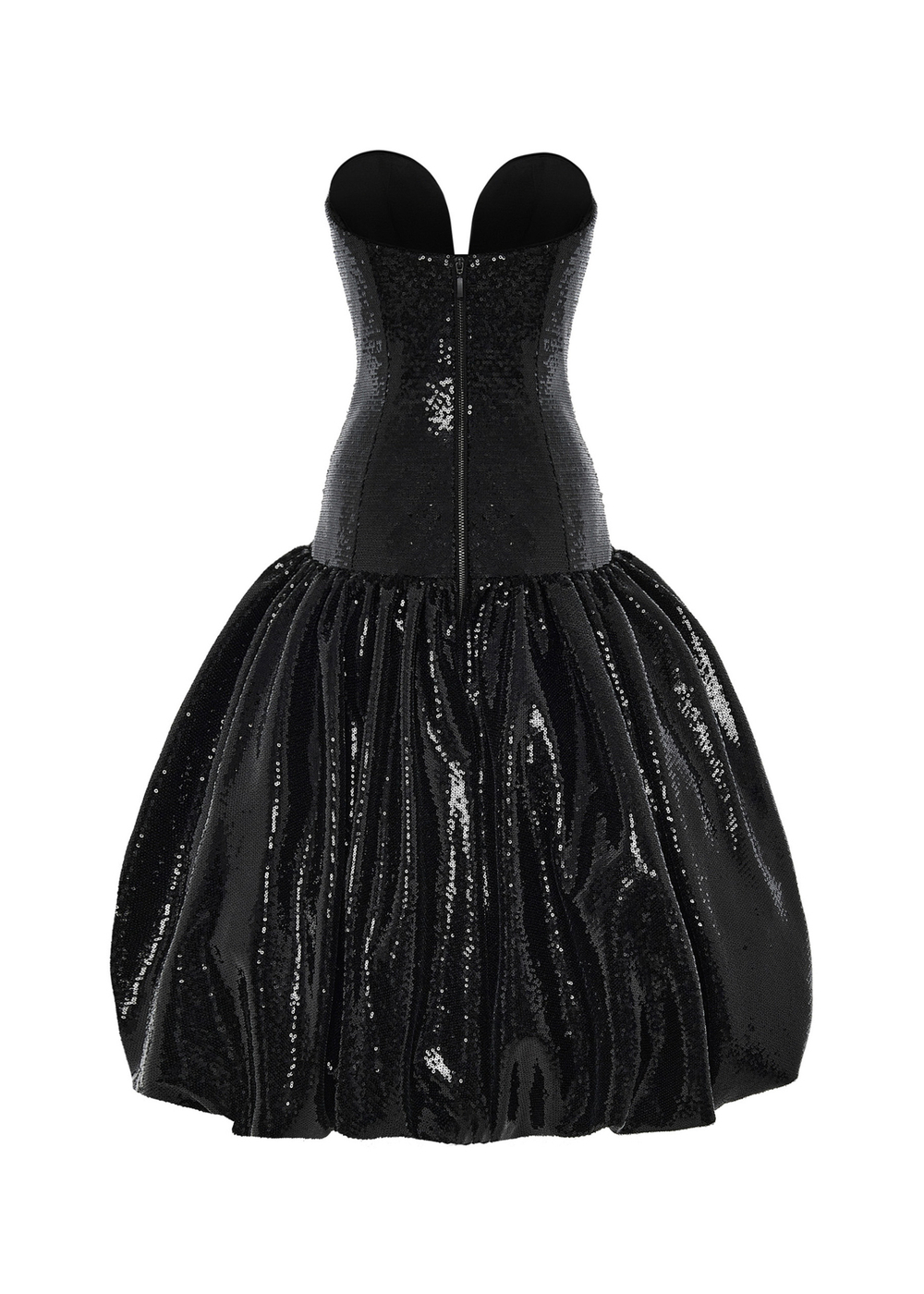 Платье миди корсетного типа из пайеток