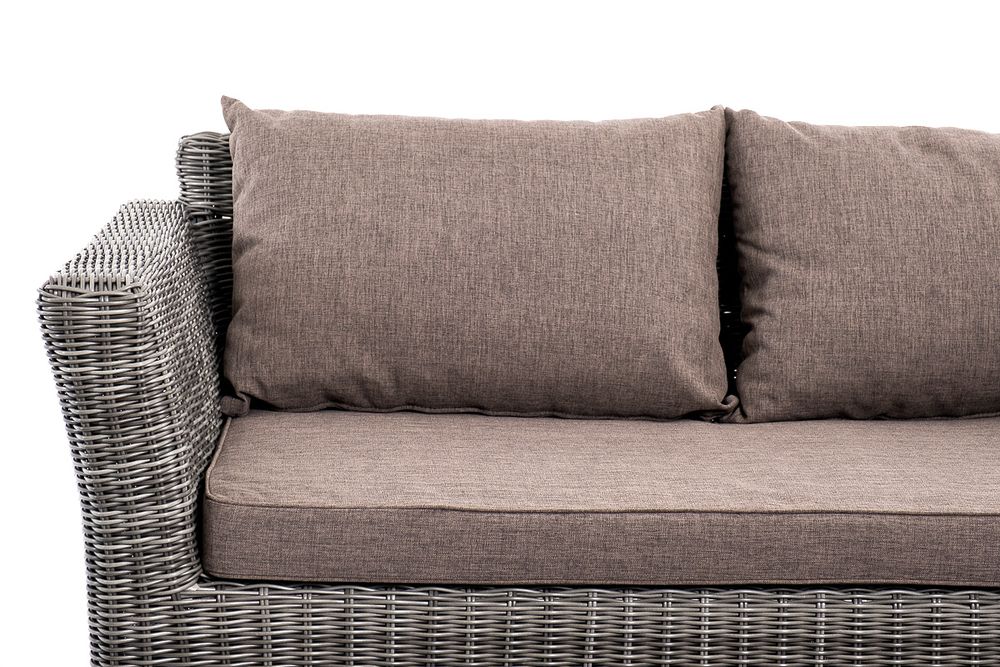 "Капучино Cингл" лаунж-зона из искусственного ротанга, цвет графит