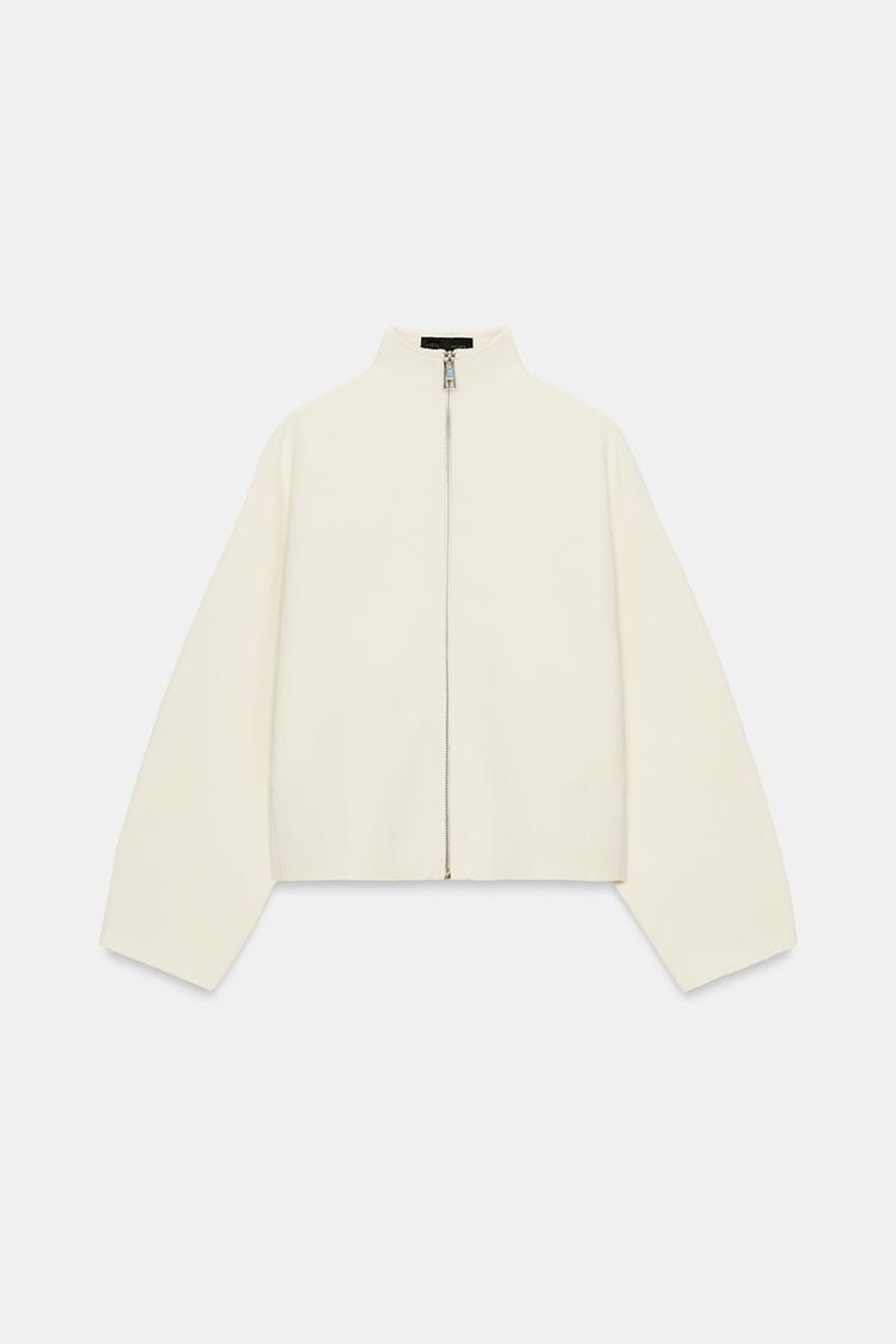 ZARA КАРДИГАН НА МОЛНИИ, ЭКРЮ