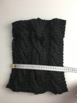 Снуд вязаный черный