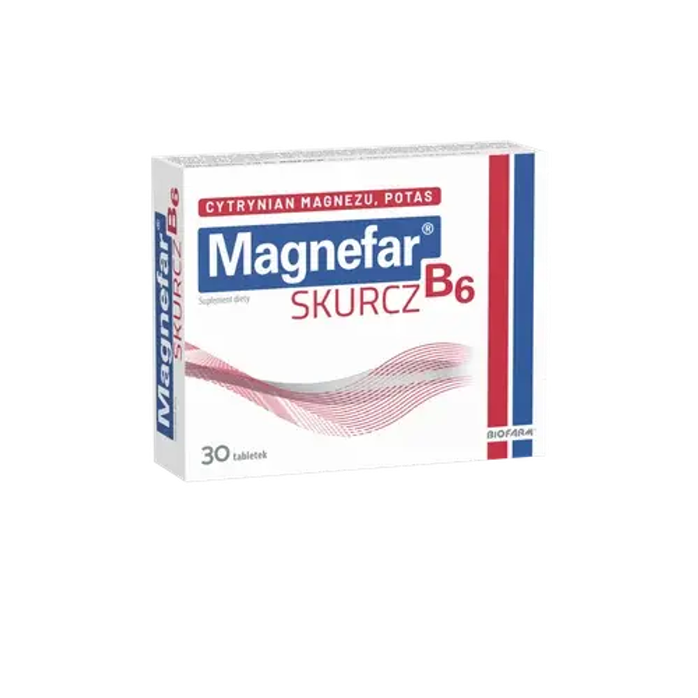 Magnefar B6 Skurcz - 30 таблеток в пленочной оболочке