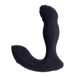 Черный вибростимулятор простаты с пультом ДУ Erotist Toys Mounto